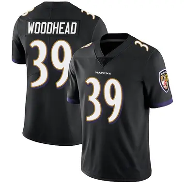 Men's Nike Baltimore Ravens Danny Woodhead Alternate Vapor Untouchable Jersey - Black Limited