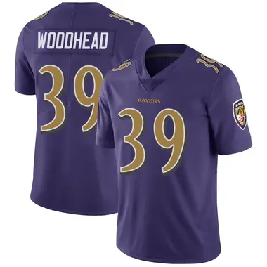 Men's Nike Baltimore Ravens Danny Woodhead Color Rush Vapor Untouchable Jersey - Purple Limited