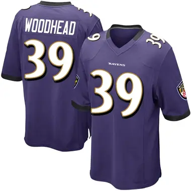 Men's Nike Baltimore Ravens Danny Woodhead Team Color Jersey - Purple Game