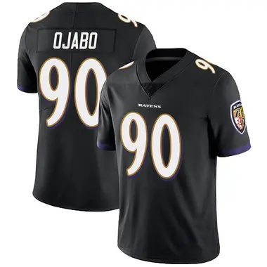 Men's Nike Baltimore Ravens David Ojabo Alternate Vapor Untouchable Jersey - Black Limited