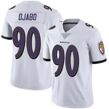 Men's Nike Baltimore Ravens David Ojabo Vapor Untouchable Jersey - White Limited