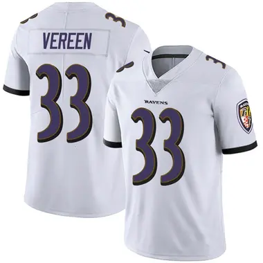 Men's Nike Baltimore Ravens David Vereen Vapor Untouchable Jersey - White Limited