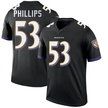 Men's Nike Baltimore Ravens Del'Shawn Phillips Jersey - Black Legend