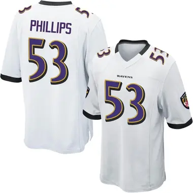 Men's Nike Baltimore Ravens Del'Shawn Phillips Jersey - White Game