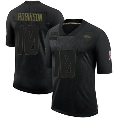 Men's Nike Baltimore Ravens Demarcus Robinson 2020 Salute To Service Jersey - Black Limited