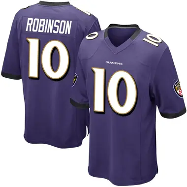 Men's Nike Baltimore Ravens Demarcus Robinson Team Color Jersey - Purple Game