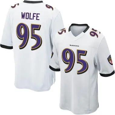 Men's Nike Baltimore Ravens Derek Wolfe Jersey - White Game