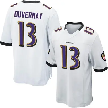 Men's Nike Baltimore Ravens Devin Duvernay Jersey - White Game