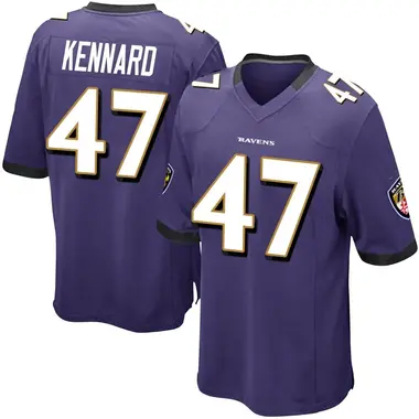 Men's Nike Baltimore Ravens Devon Kennard Team Color Jersey - Purple Game
