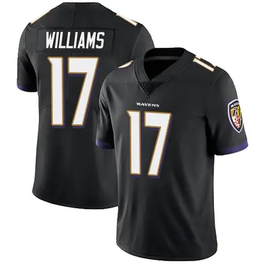 Men's Nike Baltimore Ravens Devon Williams Alternate Vapor Untouchable Jersey - Black Limited