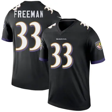 Men's Nike Baltimore Ravens Devonta Freeman Jersey - Black Legend