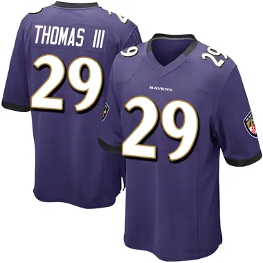 Men's Nike Baltimore Ravens Earl Thomas Team Color Jersey - Purple Game