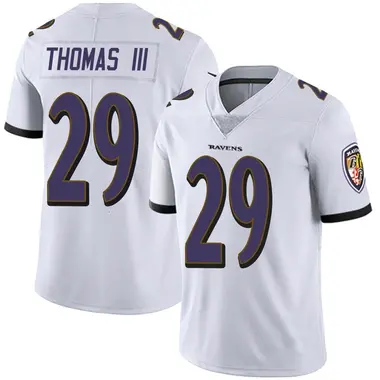 Men's Nike Baltimore Ravens Earl Thomas Vapor Untouchable Jersey - White Limited