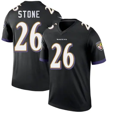 Men's Nike Baltimore Ravens Geno Stone Jersey - Black Legend