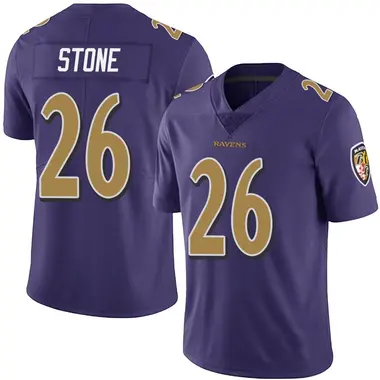 Men's Nike Baltimore Ravens Geno Stone Team Color Vapor Untouchable Jersey - Purple Limited