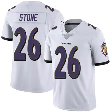 Men's Nike Baltimore Ravens Geno Stone Vapor Untouchable Jersey - White Limited
