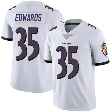 Men's Nike Baltimore Ravens Gus Edwards Vapor Untouchable Jersey - White Limited