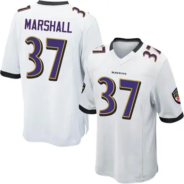 Men's Nike Baltimore Ravens Iman Marshall Jersey - White Game