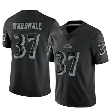 Men's Nike Baltimore Ravens Iman Marshall Reflective Jersey - Black Limited