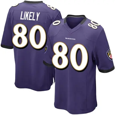 Men's Nike Baltimore Ravens Isaiah Likely Team Color Jersey - Purple Game