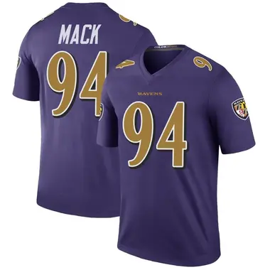 Men's Nike Baltimore Ravens Isaiah Mack Color Rush Jersey - Purple Legend