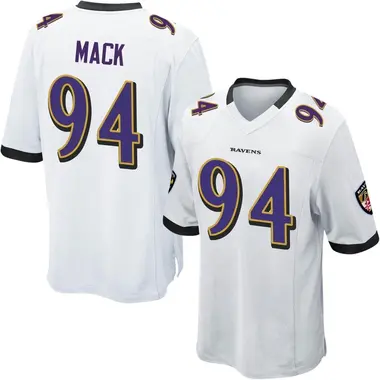 Men's Nike Baltimore Ravens Isaiah Mack Jersey - White Game