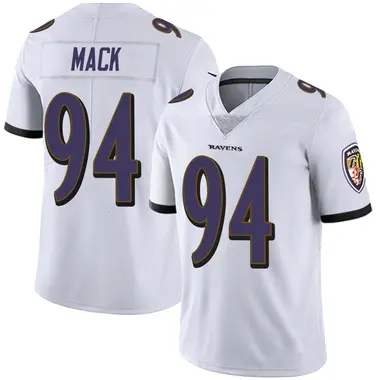 Men's Nike Baltimore Ravens Isaiah Mack Vapor Untouchable Jersey - White Limited