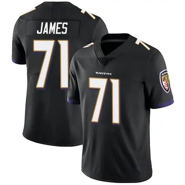 Men's Nike Baltimore Ravens Ja'Wuan James Alternate Vapor Untouchable Jersey - Black Limited