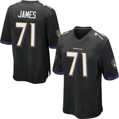 Men's Nike Baltimore Ravens Ja'Wuan James Jersey - Black Game