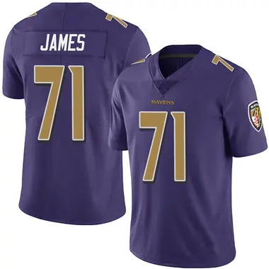 Men's Nike Baltimore Ravens Ja'Wuan James Team Color Vapor Untouchable Jersey - Purple Limited