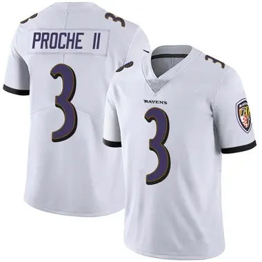Men's Nike Baltimore Ravens James Proche II Vapor Untouchable Jersey - White Limited