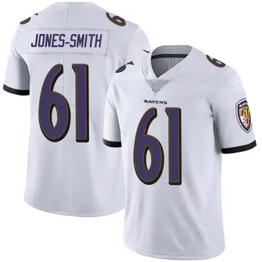 Men's Nike Baltimore Ravens Jaryd Jones-Smith Vapor Untouchable Jersey - White Limited