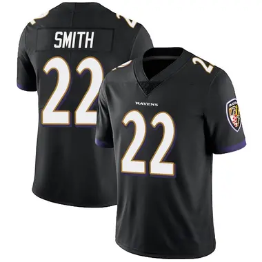 Men's Nike Baltimore Ravens Jimmy Smith Alternate Vapor Untouchable Jersey - Black Limited