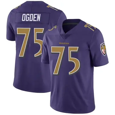 Men's Nike Baltimore Ravens Jonathan Ogden Color Rush Vapor Untouchable Jersey - Purple Limited