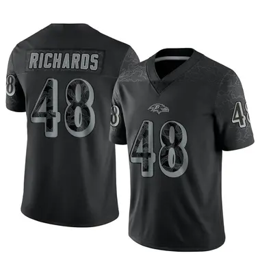Men's Nike Baltimore Ravens Jordan Richards Reflective Jersey - Black Limited