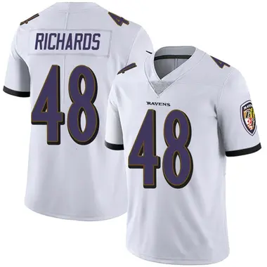 Men's Nike Baltimore Ravens Jordan Richards Vapor Untouchable Jersey - White Limited