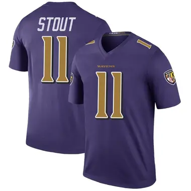 Men's Nike Baltimore Ravens Jordan Stout Color Rush Jersey - Purple Legend