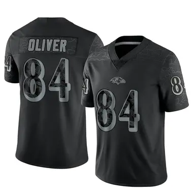Men's Nike Baltimore Ravens Josh Oliver Reflective Jersey - Black Limited