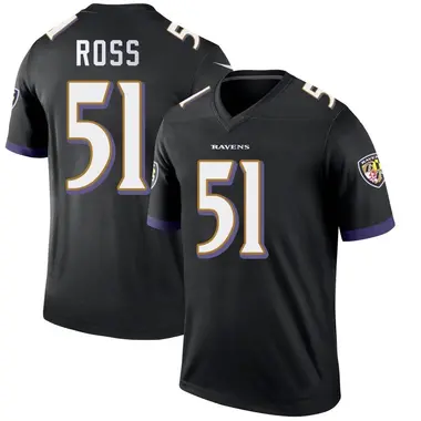 Men's Nike Baltimore Ravens Josh Ross Jersey - Black Legend