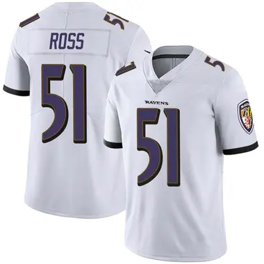 Men's Nike Baltimore Ravens Josh Ross Vapor Untouchable Jersey - White Limited