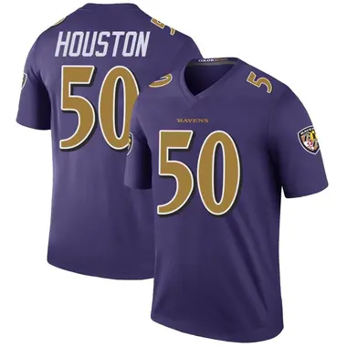 Men's Nike Baltimore Ravens Justin Houston Color Rush Jersey - Purple Legend