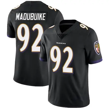 Men's Nike Baltimore Ravens Justin Madubuike Alternate Vapor Untouchable Jersey - Black Limited