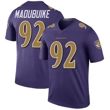 Men's Nike Baltimore Ravens Justin Madubuike Color Rush Jersey - Purple Legend