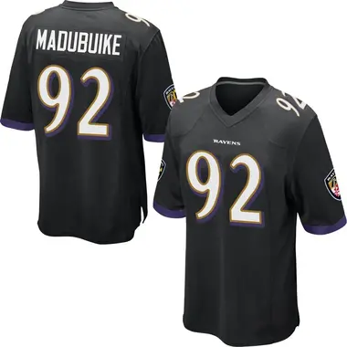 Men's Nike Baltimore Ravens Justin Madubuike Jersey - Black Game