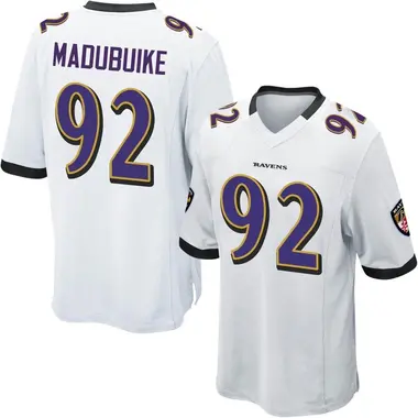 Men's Nike Baltimore Ravens Justin Madubuike Jersey - White Game