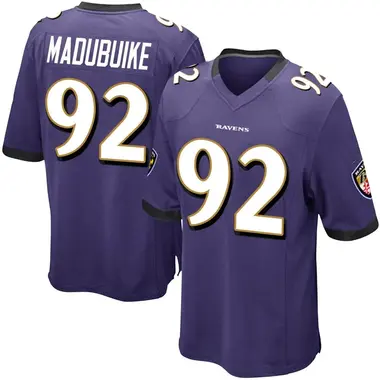 Men's Nike Baltimore Ravens Justin Madubuike Team Color Jersey - Purple Game
