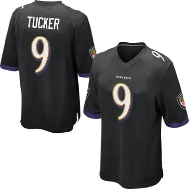 Men's Nike Baltimore Ravens Justin Tucker Jersey - Black Game