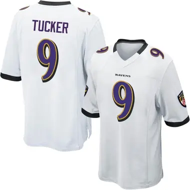 Men's Nike Baltimore Ravens Justin Tucker Jersey - White Game