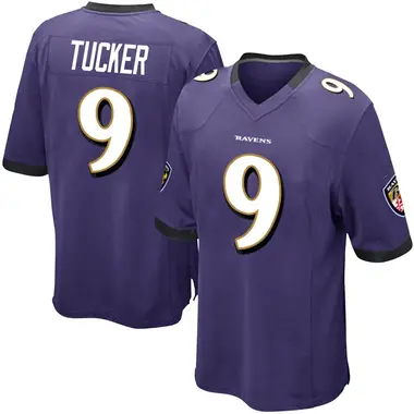 Men's Nike Baltimore Ravens Justin Tucker Team Color Jersey - Purple Game