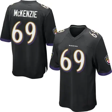 Men's Nike Baltimore Ravens Kahlil McKenzie Jersey - Black Game